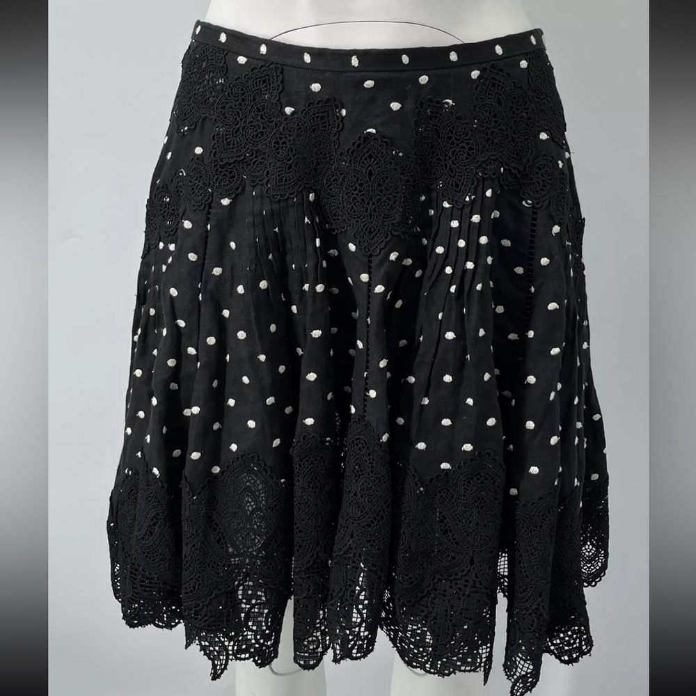 Zimmermann polka dot lace skirt